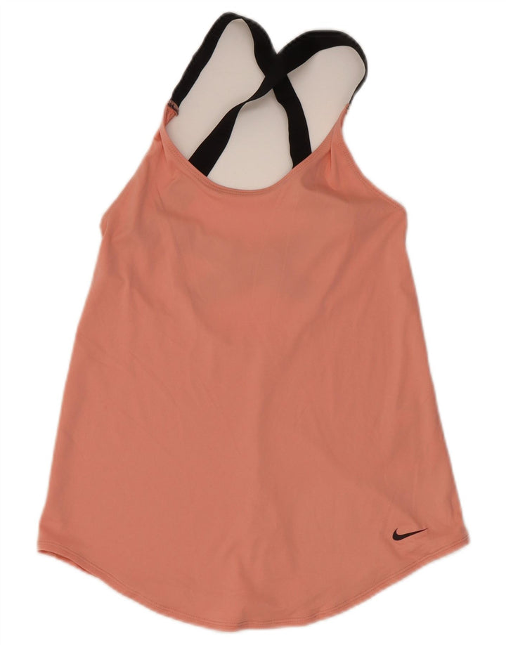 Nike Femme Dri Fit Débardeur UK 4 XS Rose Polyester