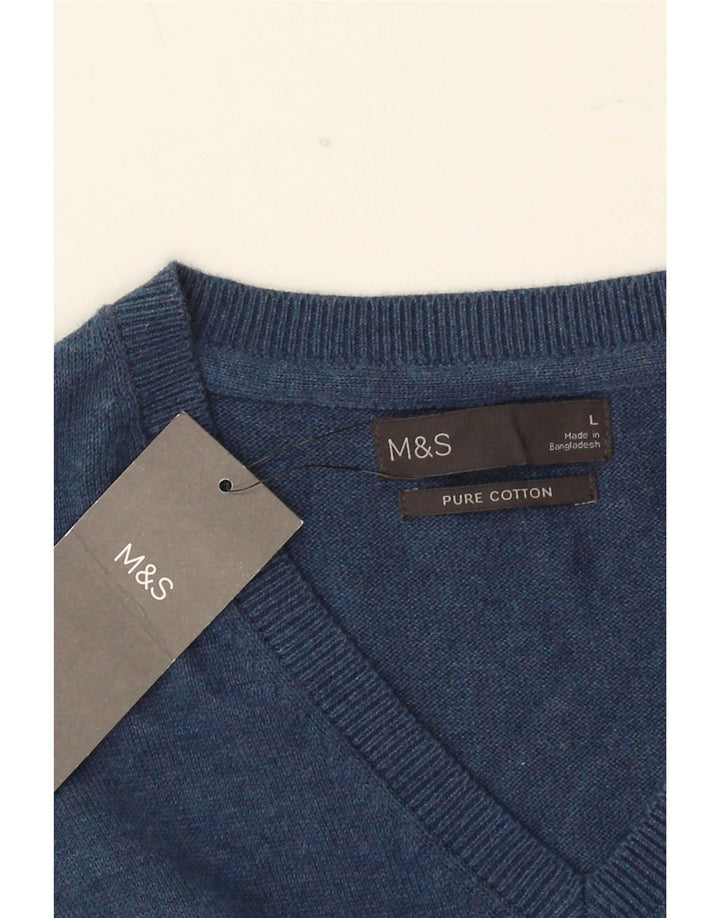 Marks & Spencer Débardeur pour homme en coton bleu marine Taille L