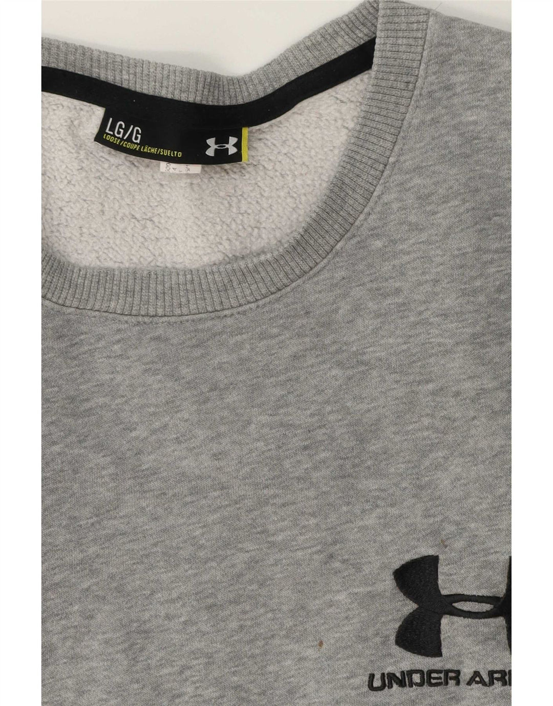 Under Armour Sweat-shirt graphique pour homme, grand, gris moucheté