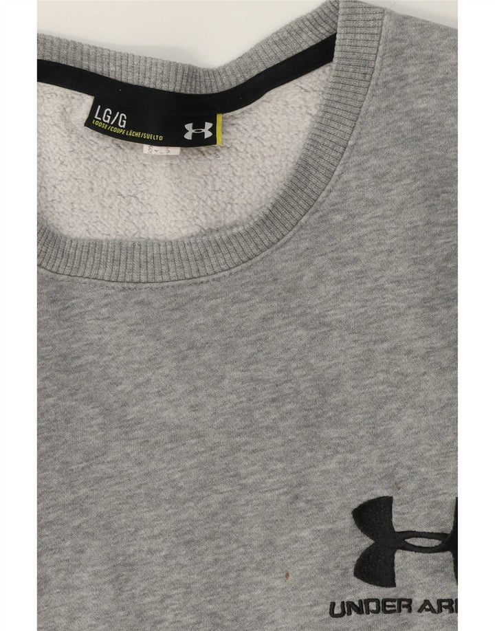 Under Armour Sweat-shirt graphique pour homme, grand, gris moucheté