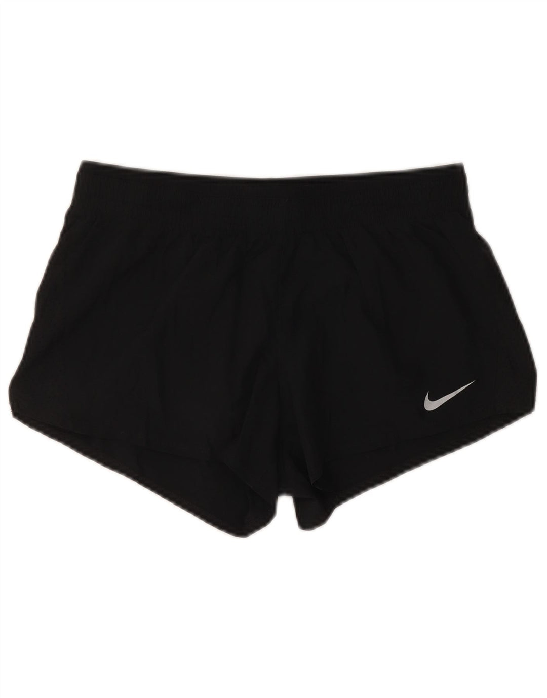 NIKE Short de sport Dri Fit pour femme UK 12 Polyester noir moyen