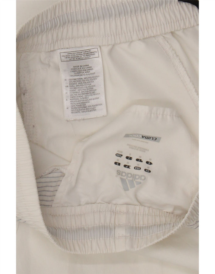 Adidas Short de Sport Climacool Homme Blanc Moyen Polyester Colorblock