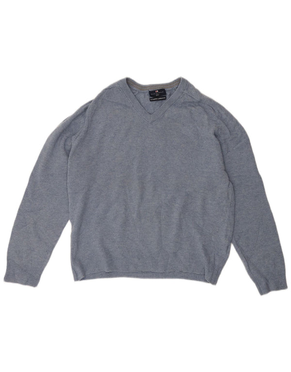 Marks & Spencer Pull Blue Harbor Col V Homme Bleu Moyen
