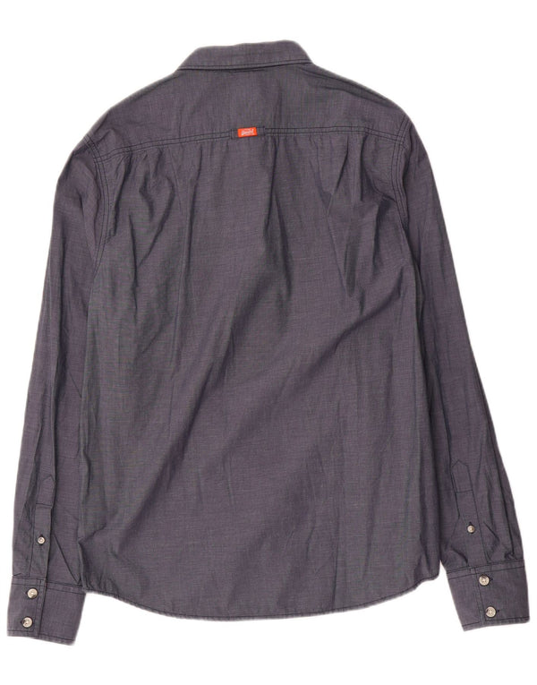 Superdry Chemise Homme XL Bleu Marine Coton