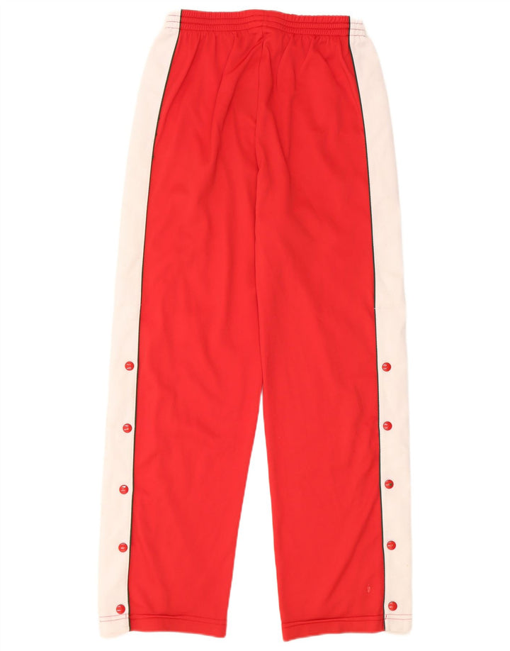 Pantalon de survêtement femme vintage IT 40 Petit Polyester Colorblock Rouge