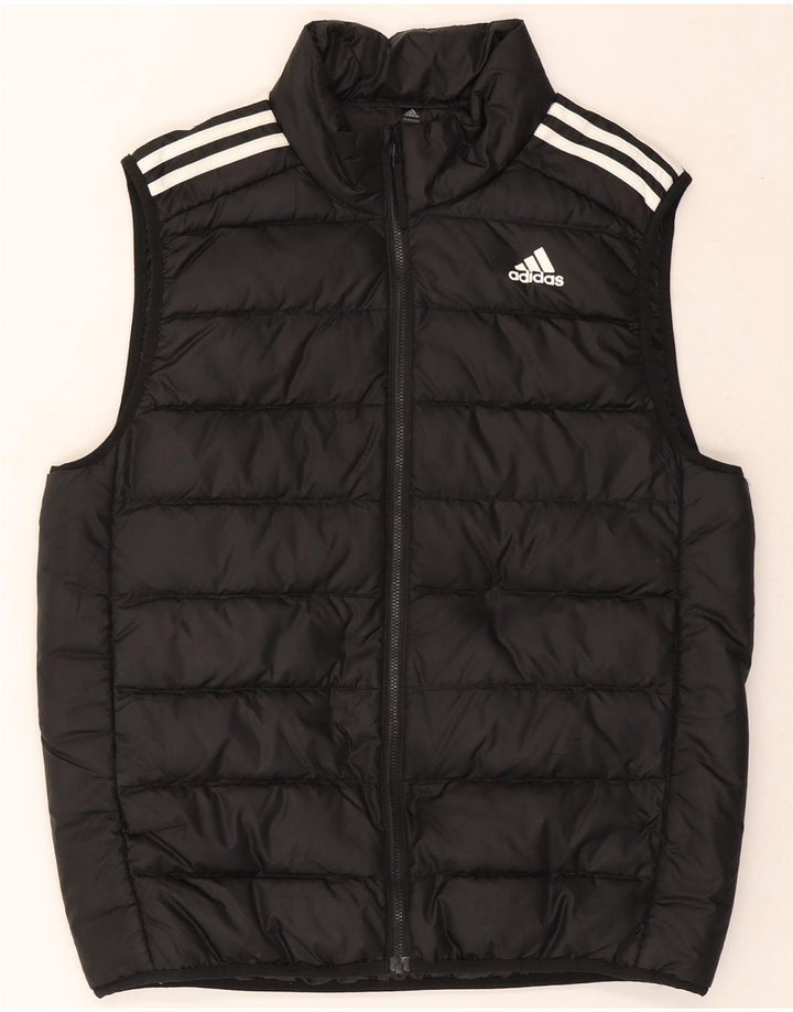 Adidas Gilet rembourré pour homme UK 38 Medium Noir Polyester