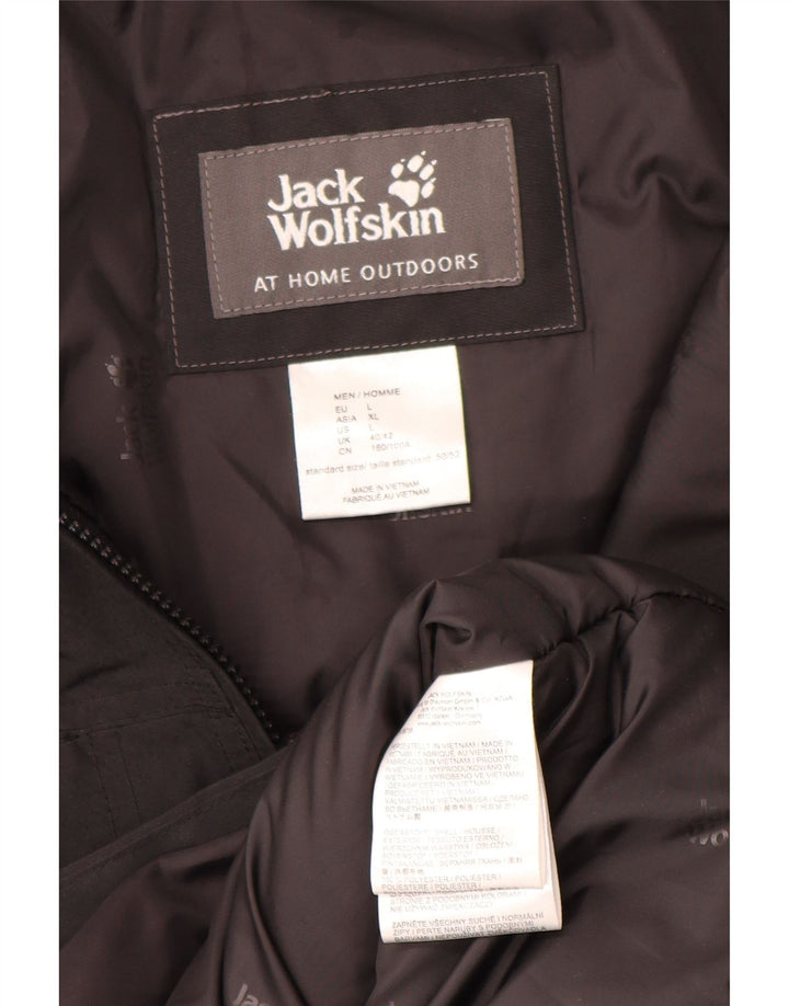 Jack Wolfskin Veste matelassée pour homme UK 40/42 Large Noir Polyester