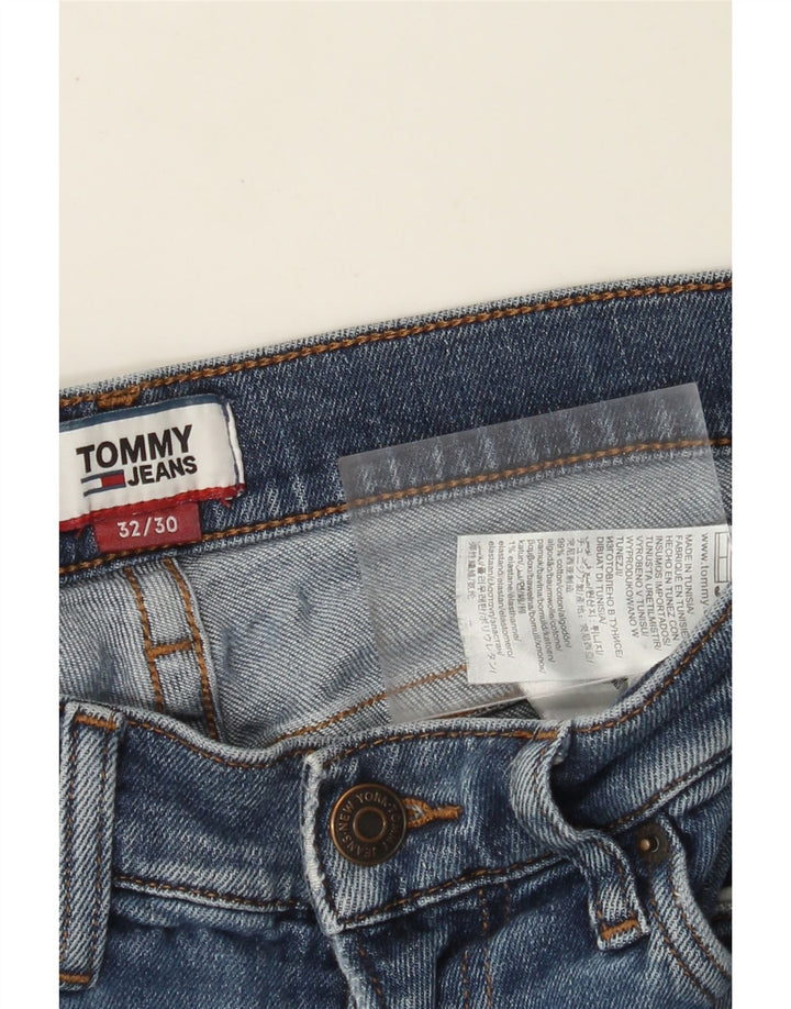 TOMMY HILFIGER Jean Bootcut Homme W32 L30 Bleu Coton