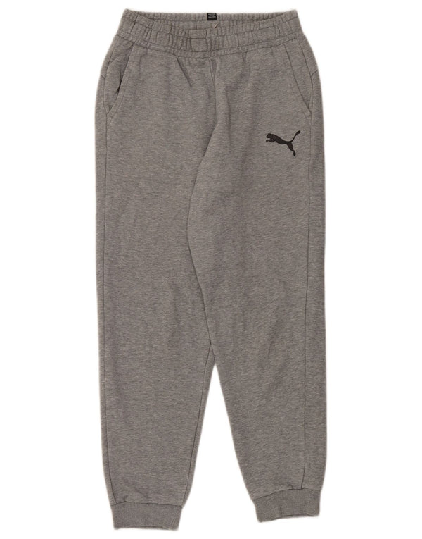 Puma Pantalon de Survêtement Garçon 13-14 ans Gris Moucheté Coton
