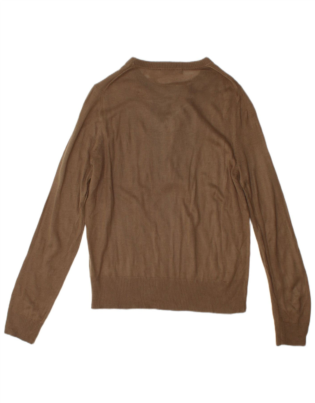 Zara Pull Col Bateau Homme Marron Moyen