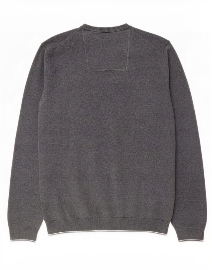 Hugo Boss Pull à col rond homme gris moyen