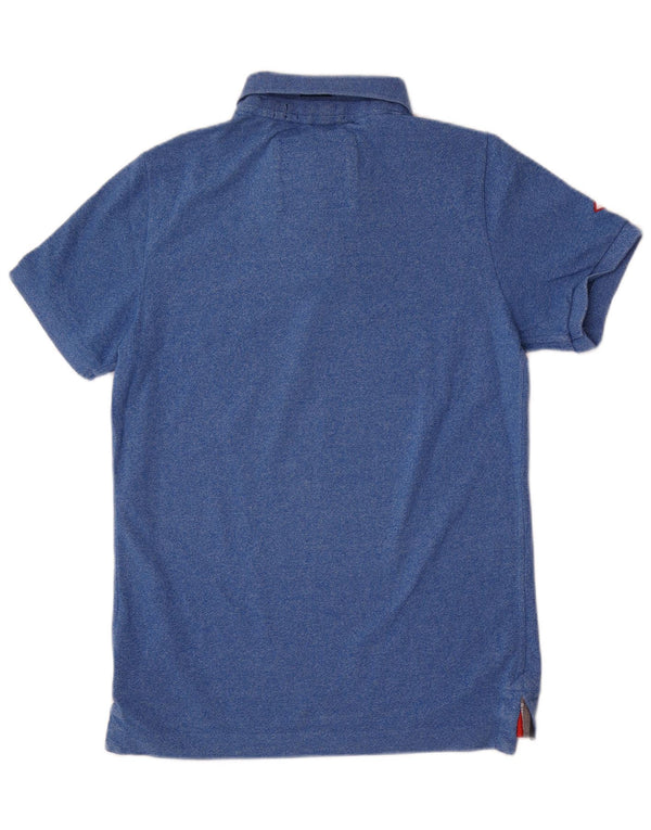 Superdry Polo Homme Grand Bleu Coton Classique