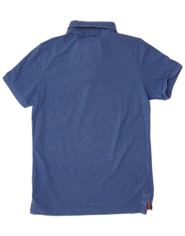 Superdry Polo Homme Grand Bleu Coton Classique