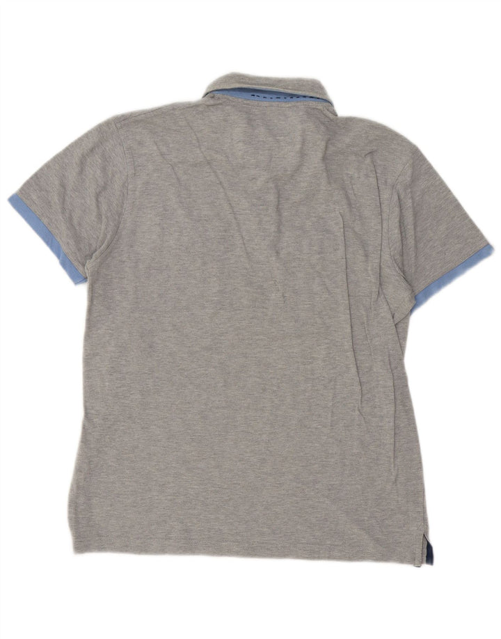 Harmont & Blaine Polo Regular Fit Homme Gris Moyen Moucheté Coton
