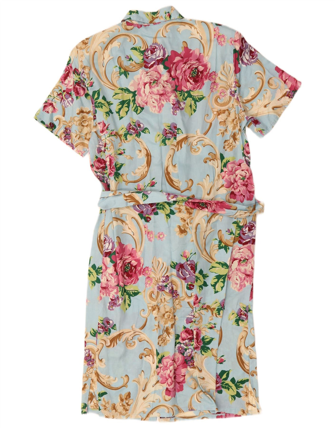 Elle Femme Robe Chemise IT 44 Bleu Moyen Floral