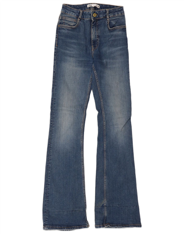 Zara Jean évasé pour femme EU 38 Small W28 L33 Bleu