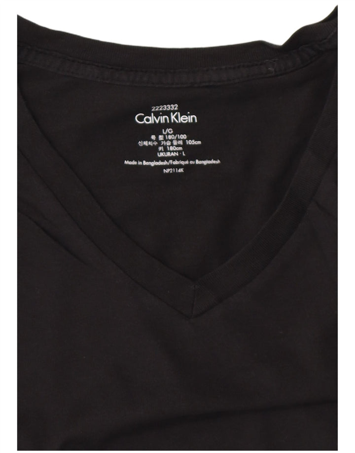 CALVIN KLEIN T-Shirt Homme Haut Large Noir