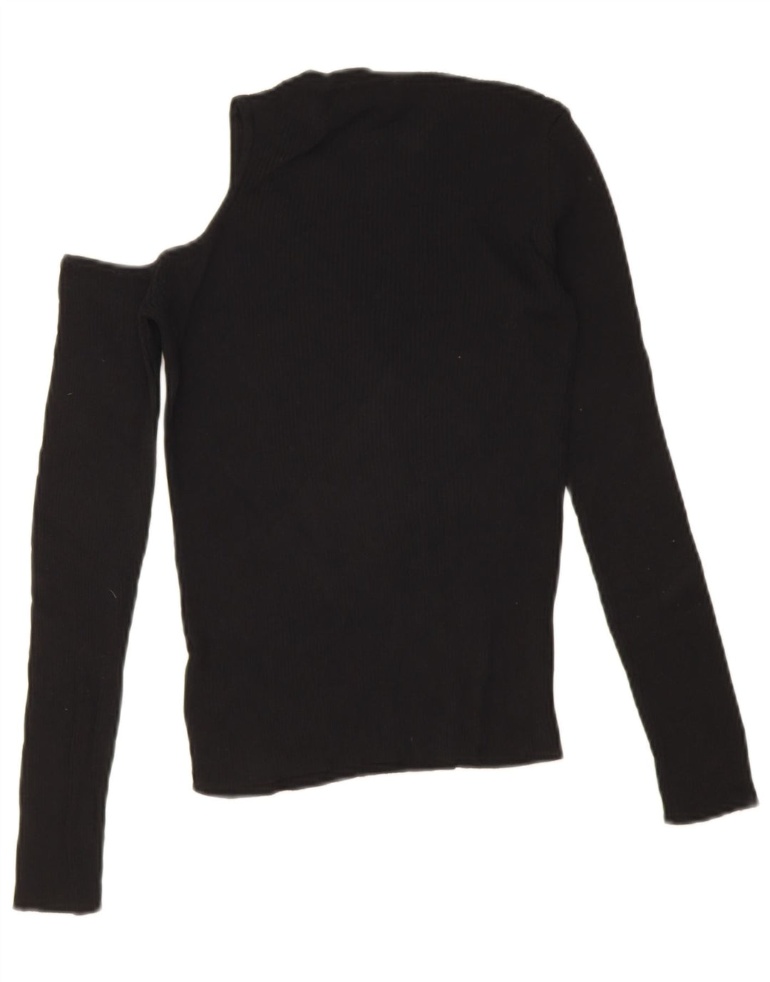 Zara Femme Top Une Épaule UK 12 Moyen Noir