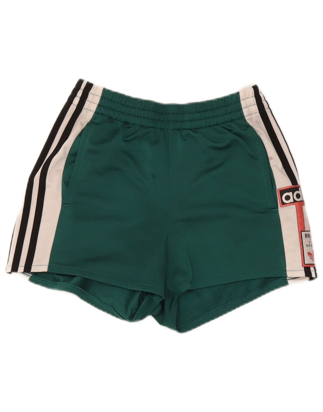 Adidas Short de sport graphique pour femme en polyester color block vert moyen