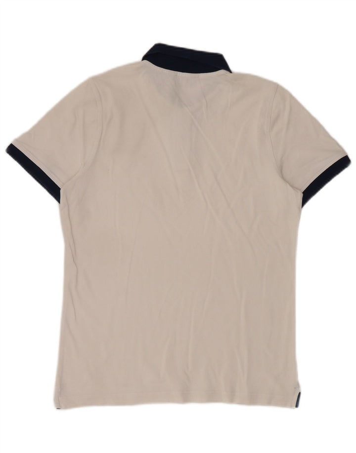 K-Way Polo Homme Blanc Moyen Colourblock
