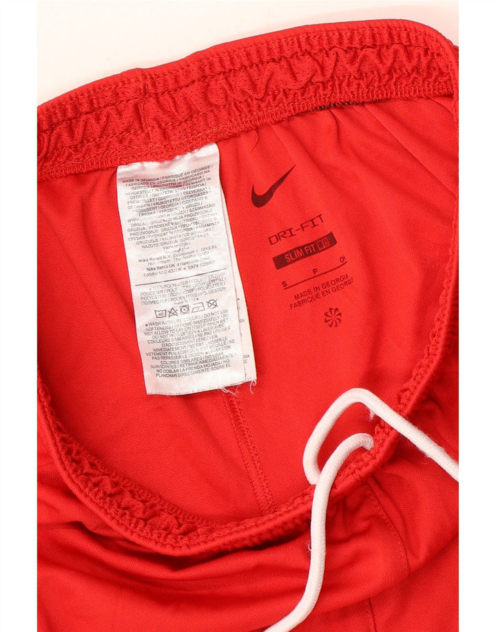 Nike Short de sport Dri Fit Slim pour homme, petit, rouge, polyester