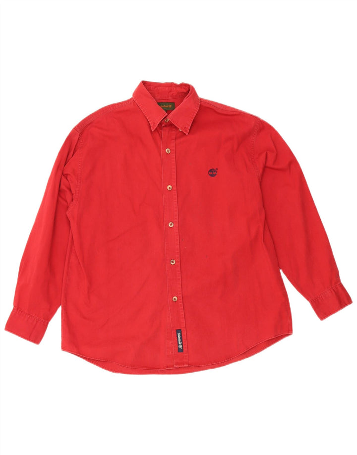 Timberland Chemise Garçon 11-12 ans Rouge Coton