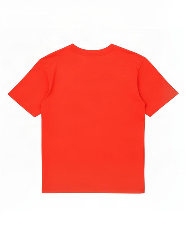 vintage Femme Graphique T-Shirt Top UK 16 Grand Coton Rouge
