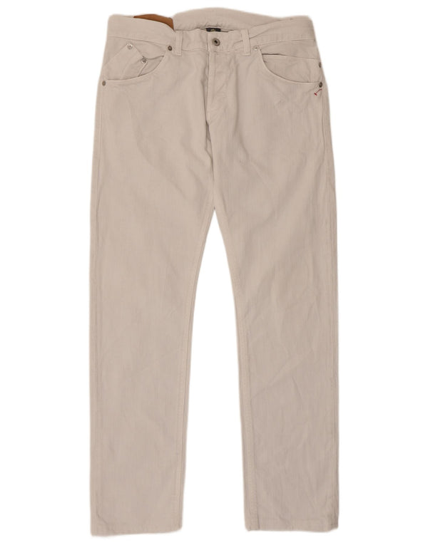 Dondup Jean Droit Sam W34 L32 Homme Blanc Coton