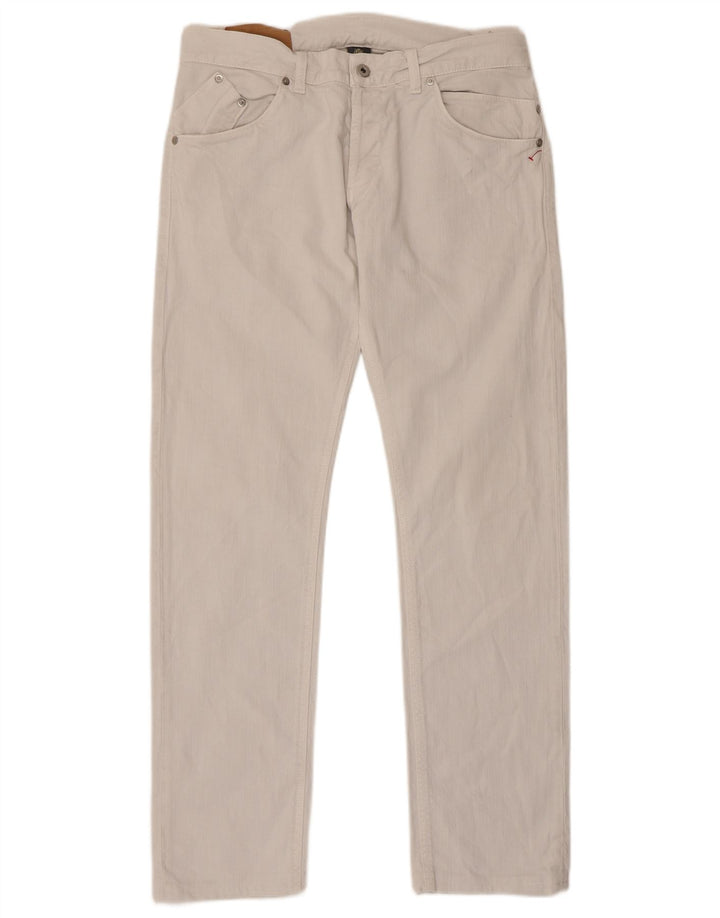 Dondup Jean Droit Sam W34 L32 Homme Blanc Coton