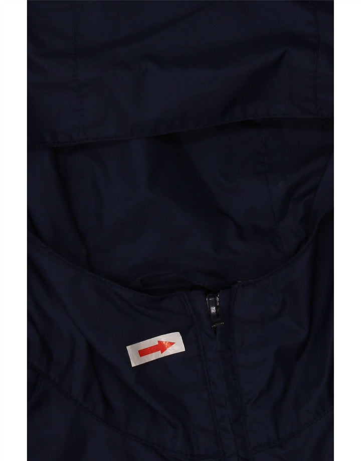 UMBRO Veste de pluie à capuche graphique pour homme UK 36 Small Bleu marine Nylon
