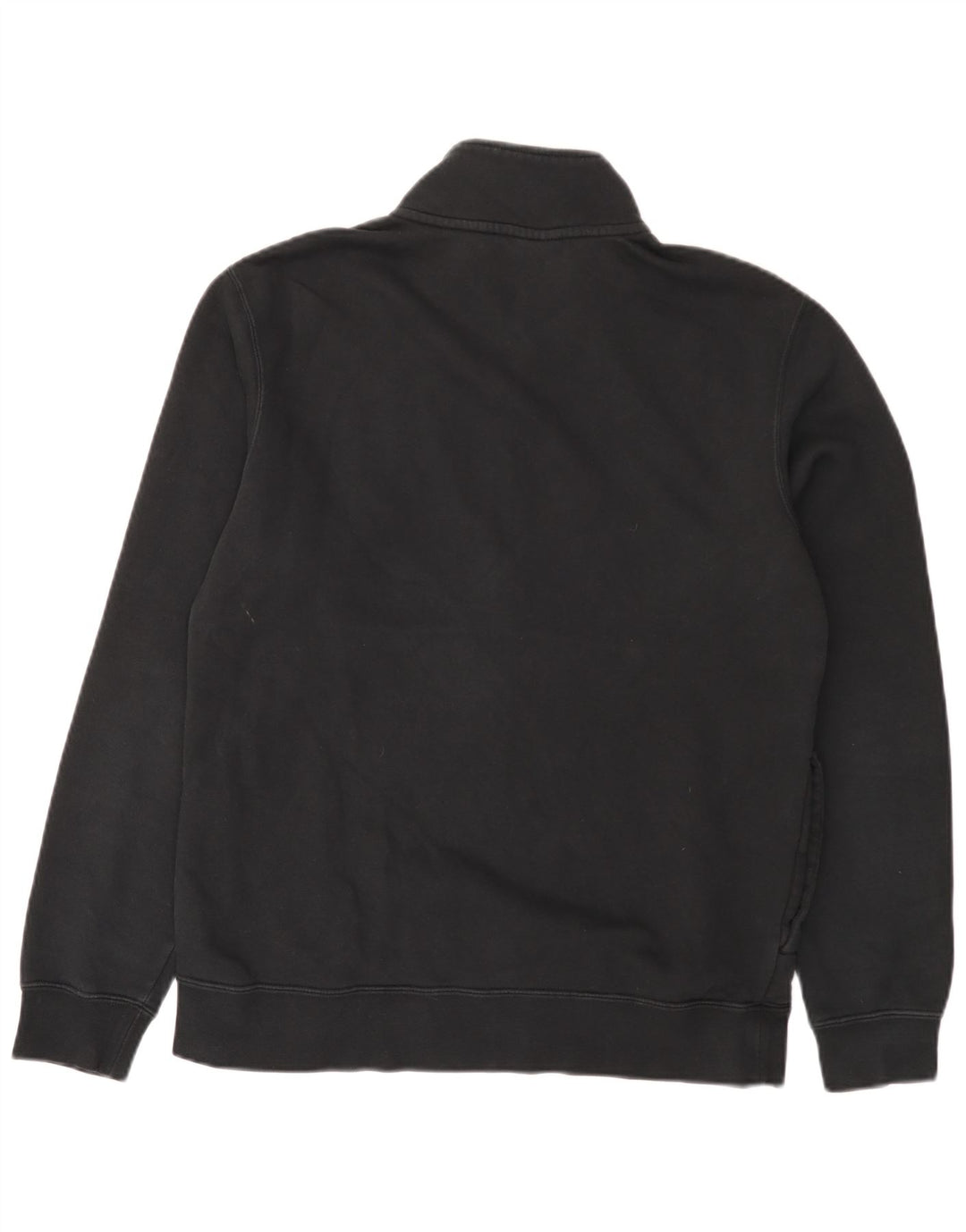 Nike Sweat-shirt à col zippé pour homme en coton noir moyen