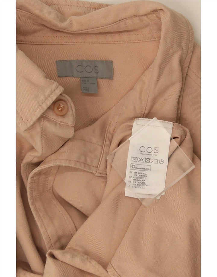 Cos Chemise à Manches Courtes Homme Lyocell Beige Moyen