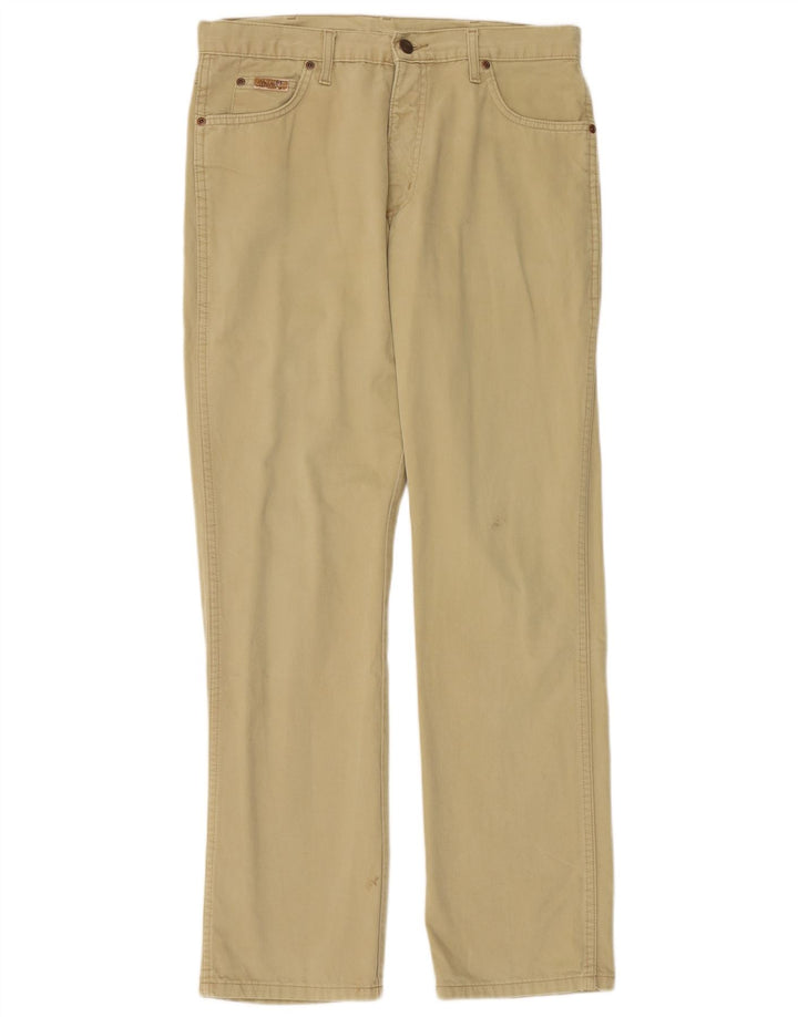 WRANGLER Pantalon décontracté droit Texas pour homme W34 L32 Beige Coton