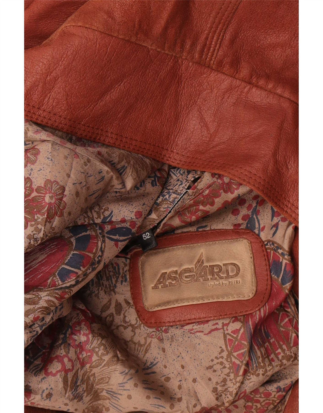 Asgard Veste en cuir pour homme IT 52 XL Marron