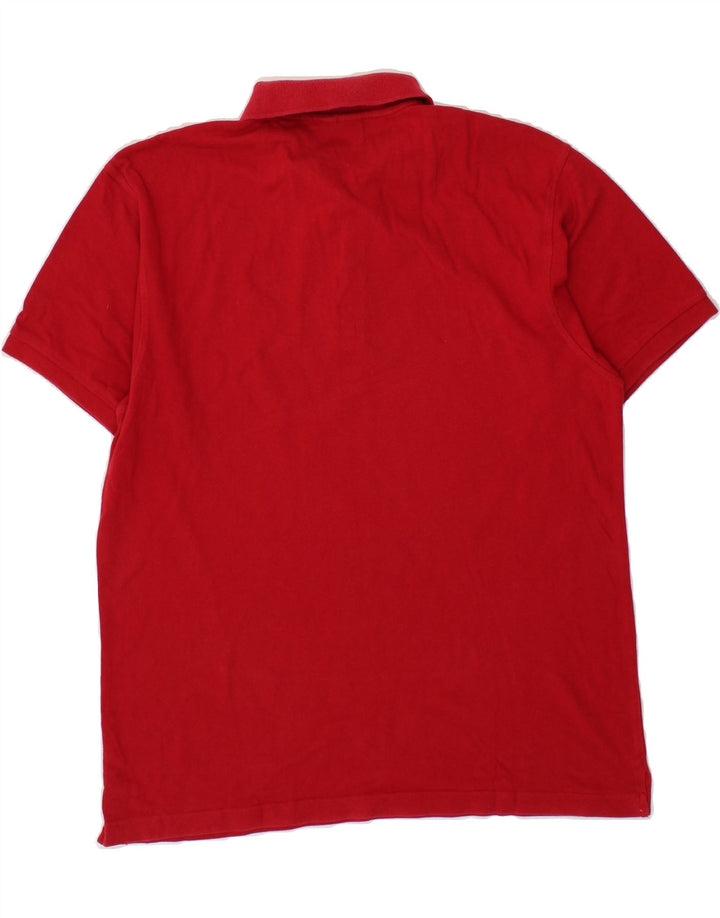 LOTTO Mens Polo Shirt XL Red Cotton Vintage Lotto and Second-Hand Lotto from Messina Hembry 