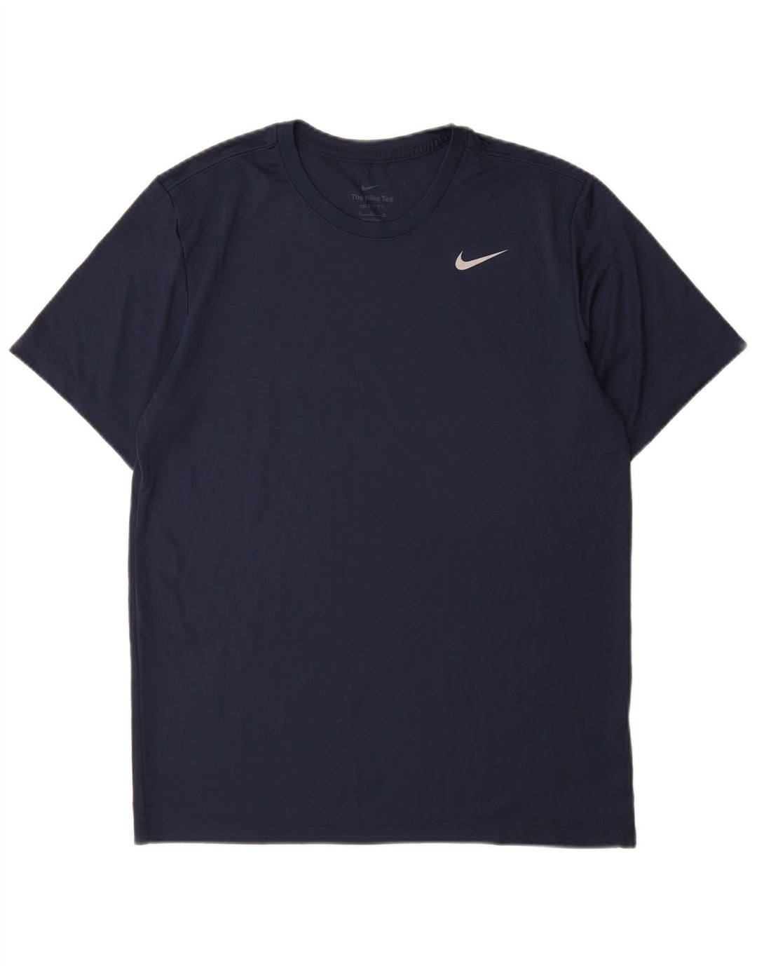 Nike Hommes Dri Fit T-Shirt Haut Bleu Marine Moyen Polyester