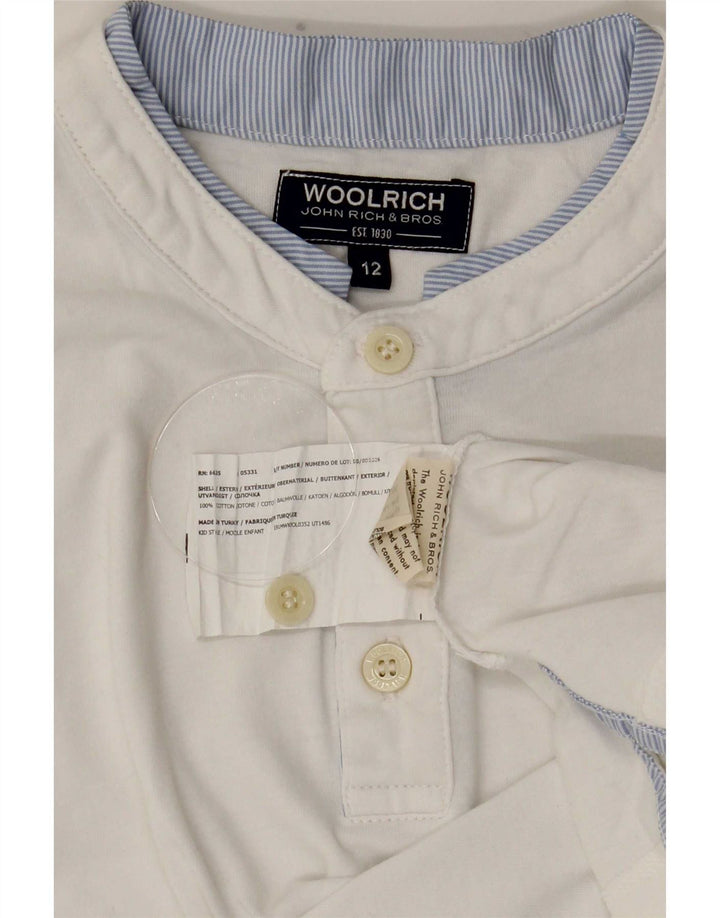 Woolrich T-Shirt Garçon 11-12 ans Blanc Coton