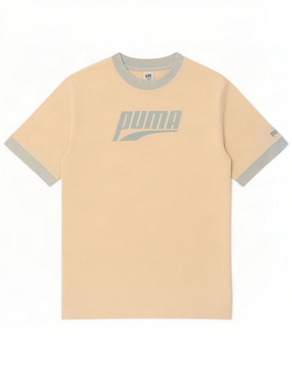 Puma T-Shirt Graphique Haut Petit Homme Blanc Cassé Colourblock