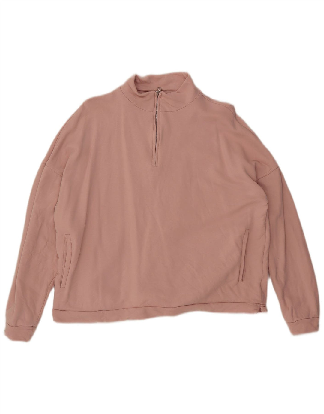 PHASE EIGHT Sweat-shirt surdimensionné à col zippé pour femme UK 12 Rose moyen