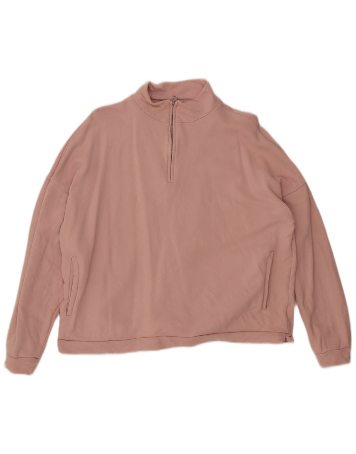 PHASE EIGHT Sweat-shirt surdimensionné à col zippé pour femme UK 12 Rose moyen