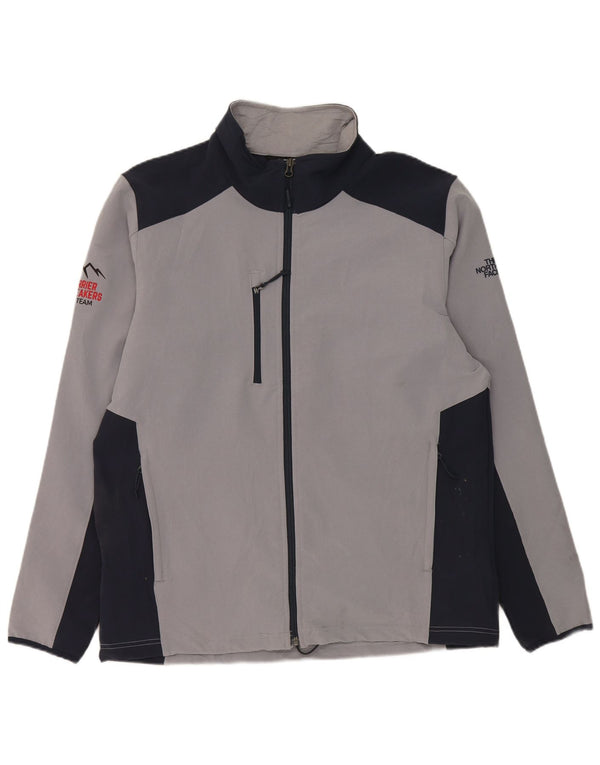 The North Face Veste de survêtement pour homme Large Gris Colorblock Polyester