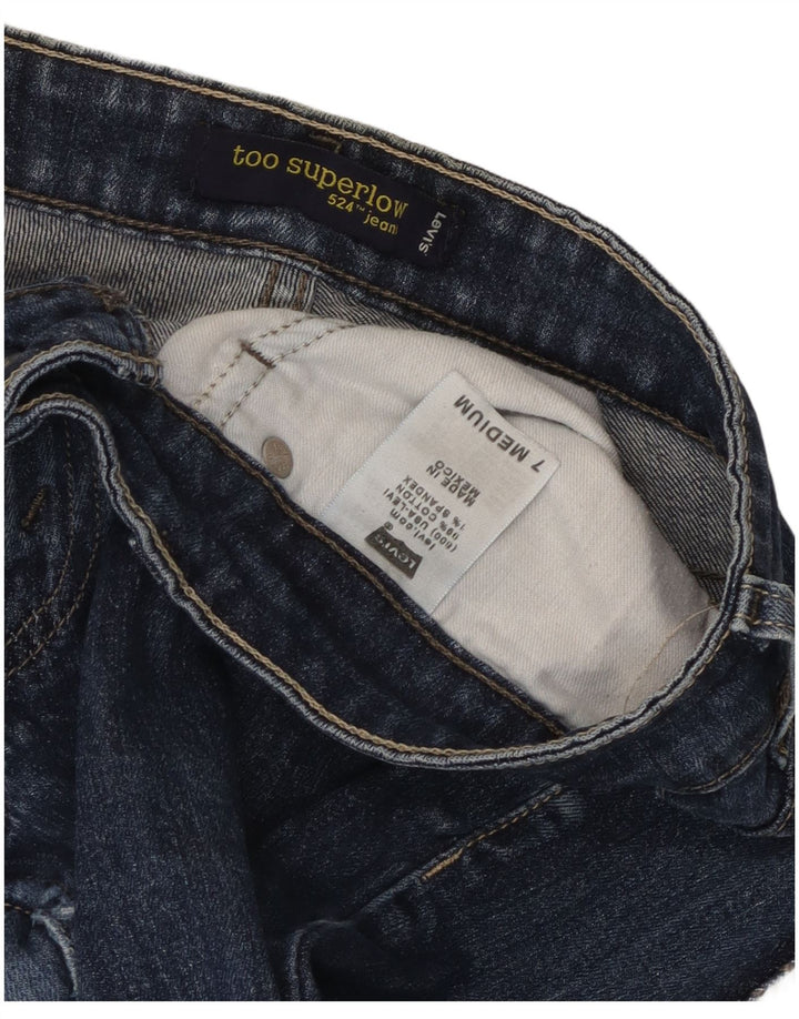 Levi's Jean 524 Super Low Slim Femme US 7 Medium W32 L30 Bleu Coton