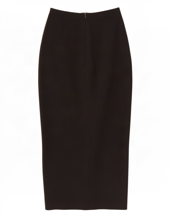 Zara Femme Jupe Maxi Moyenne W28 Coton Noir