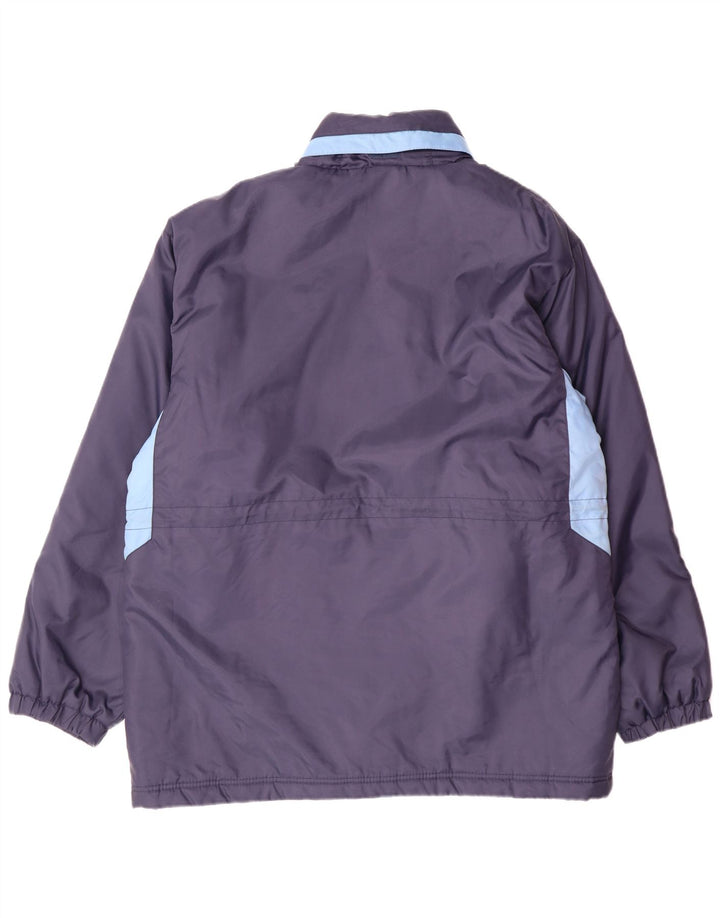 UMBRO Manteau rembourré à capuche pour homme UK 38 Bleu marine moyen Nylon colour block