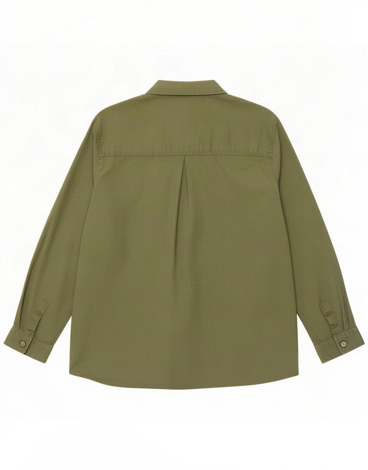 Zara Chemise Femme UK 14 Medium Kaki Lyocell