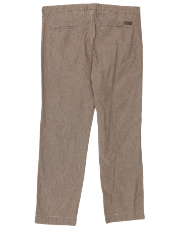 Hugo Boss Pantalon de costume droit pour homme IT 50 Large W32 L30 Marron à carreaux