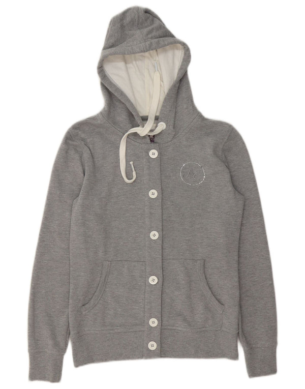 Best Company Veste de survêtement à capuche pour femme UK 10 Petit Gris Moucheté