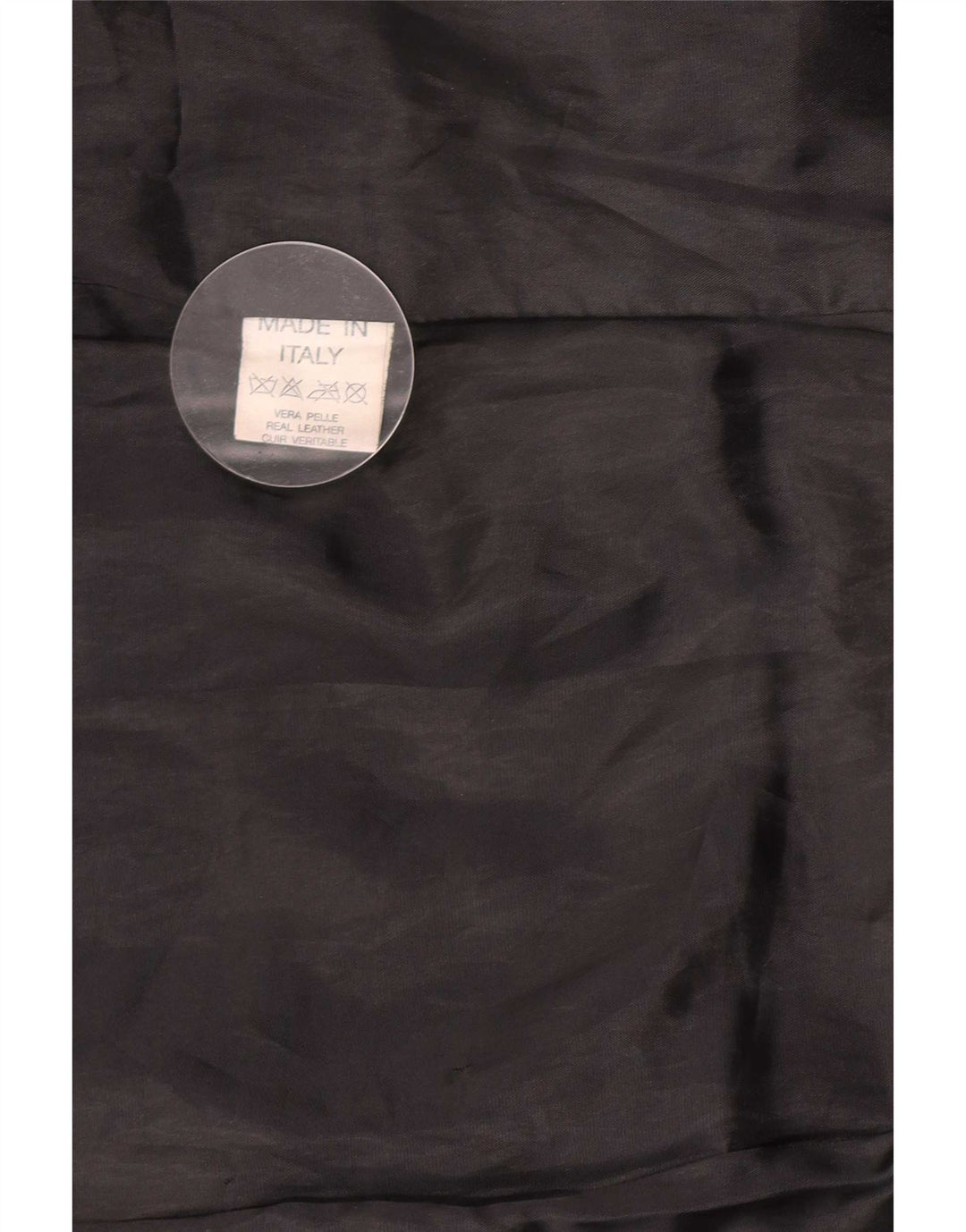 manteau en cuir femme vintage UK 14 Moyen Noir