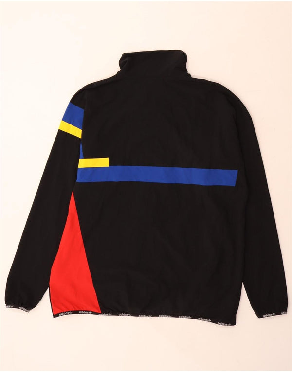 ADIDAS Veste de survêtement pour homme Large Noir Colorblock Nylon
