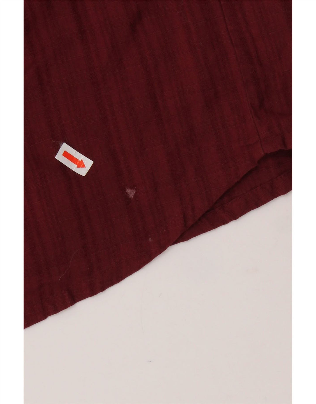 FAT FACE Womens Oversized Shirt UK 10 Small Burgundy Cotton